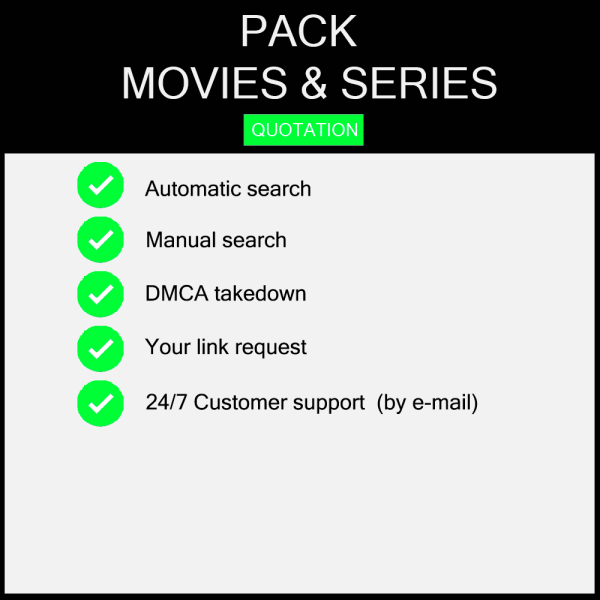 Delete Personal Data|MOVIES AND SERIES PACK|DMCA